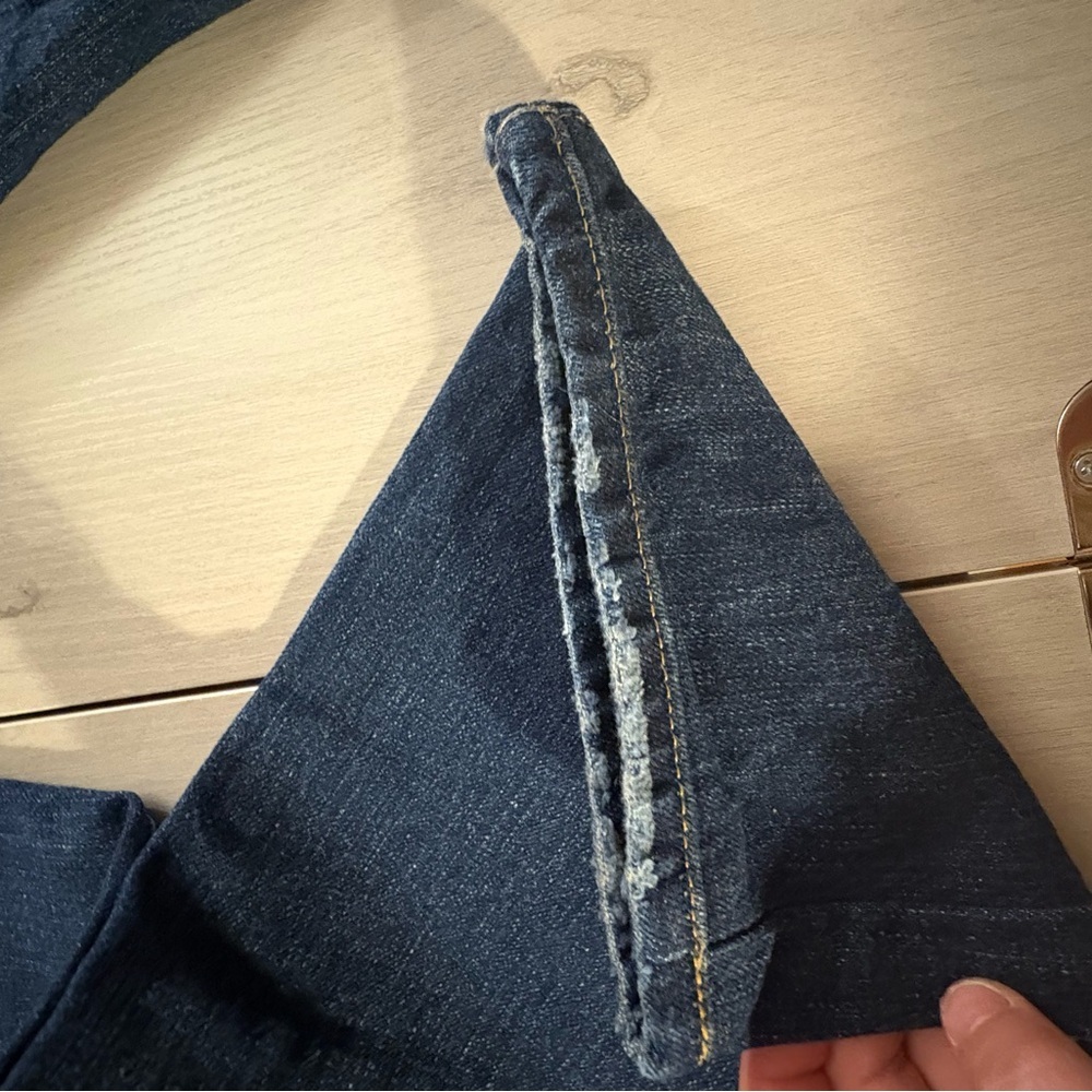 Abercrombie & Fitch‎ Dark Blue Low rise boot Jeans Y2K - Picture 6 of 10